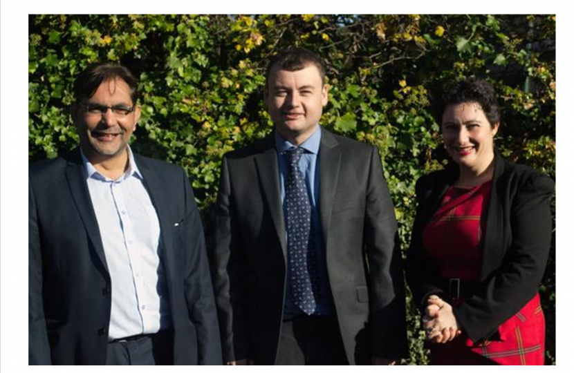 Parvez Akhtar, Gary Ridley ane me - Coventry's three Parliamentary Candidates