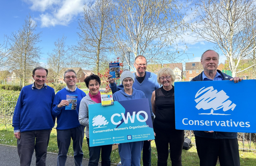 The team out campaigning