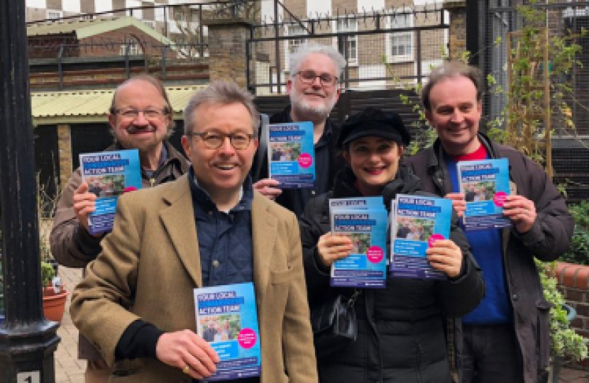 Helping Cllr David Harvey in Westminster